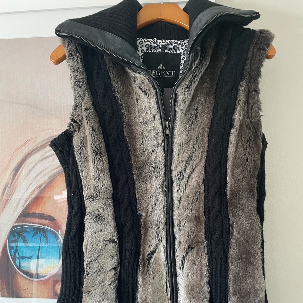 Boutique Fur Sweater Vest
